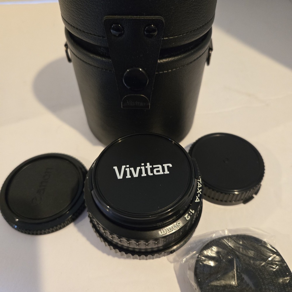 SMC Pentax-a 1:2 50mm 5962040 Manual‎ Focus Camera Lens W Case & Extra Caps